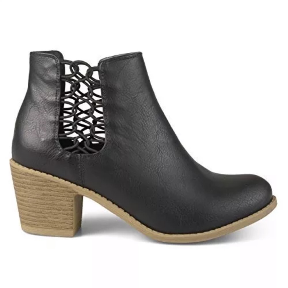 Black ankle booties